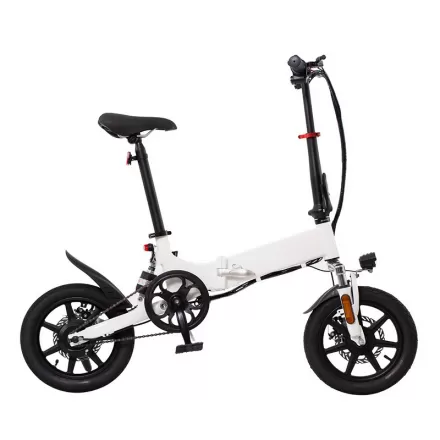 Electric Bicycle For Adults 14 Inch Foldable Aluminum Alloy Power Assistance Lightweight Bike