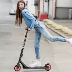 Aluminum Pro Kick Scooter Extreme Stunt Scooter Two Wheeled Pedal Skateboard