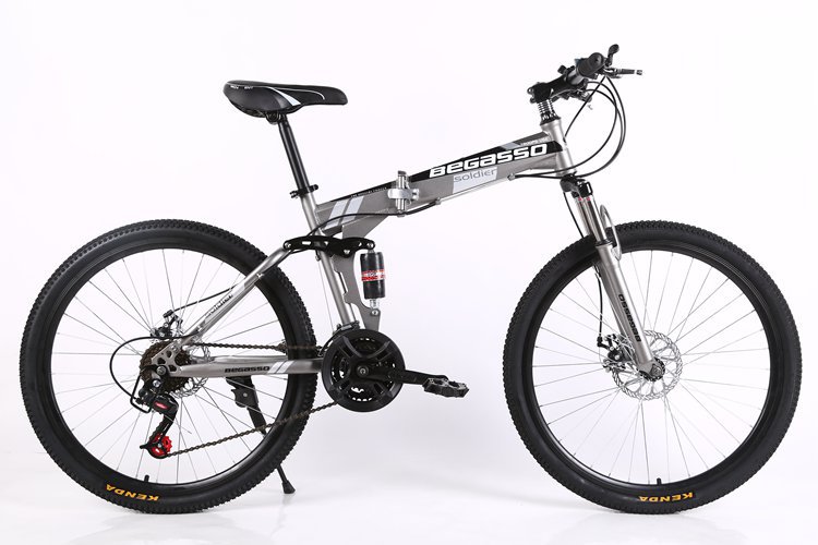 Foldable Bicycle Double Shock Absorption Disc Brake Speed Mountain Bike Student Men And Women Style Two Wheel Hiking Bike