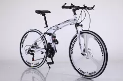 Foldable Bicycle Double Shock Absorption Disc Brake Speed Mountain Bike Student Men And Women Style Two Wheel Hiking Bike