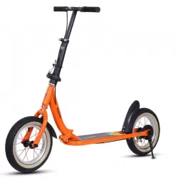 Youth Adult Foldable Two Wheel College Student Campus Kick Scooter With Handbrake Scooter With Adjustable Height for Kids and Teenagers