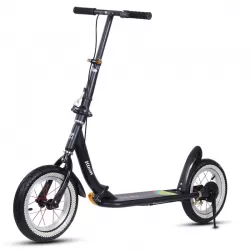 Youth Adult Foldable Two Wheel College Student Campus Kick Scooter With Handbrake Scooter With Adjustable Height for Kids and Teenagers