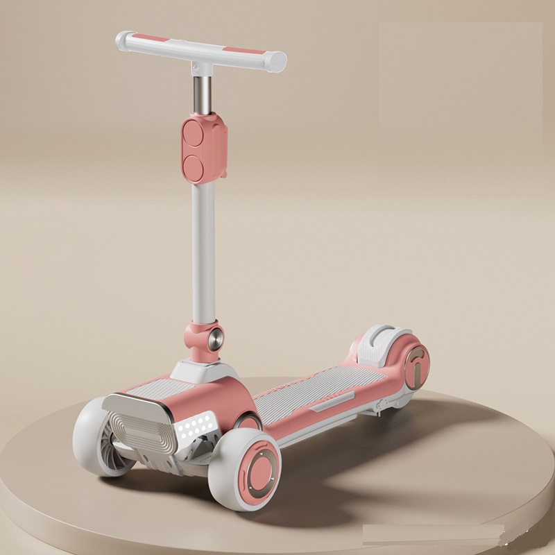 Three Wheel Children Rechargeable Electric Foldable Enlarged Multifunctional Scooter