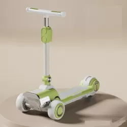 Foldable Kick Foot Three Wheel Electric Foldable Enlarged Multifunctional Scooter For Kids