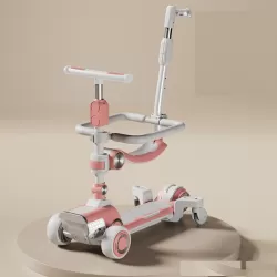 Foldable Kick Foot Three Wheel Electric Foldable Enlarged Multifunctional Scooter For Kids