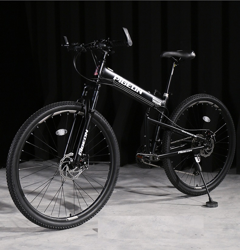 Ultra LightWeight Portable Foldable Mountain Hike Bike Aluminum Alloy Adult College Students Speed Bicycle