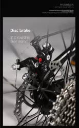 Optional LED Hand Brake Ultra LightWeight Portable Foldable Mountain Hike Bike Aluminum Alloy Adult College Students Speed Bicycle