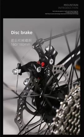 Optional LED Hand Brake Ultra LightWeight Portable Foldable Mountain Hike Bike Aluminum Alloy Adult College Students Speed Bicycle