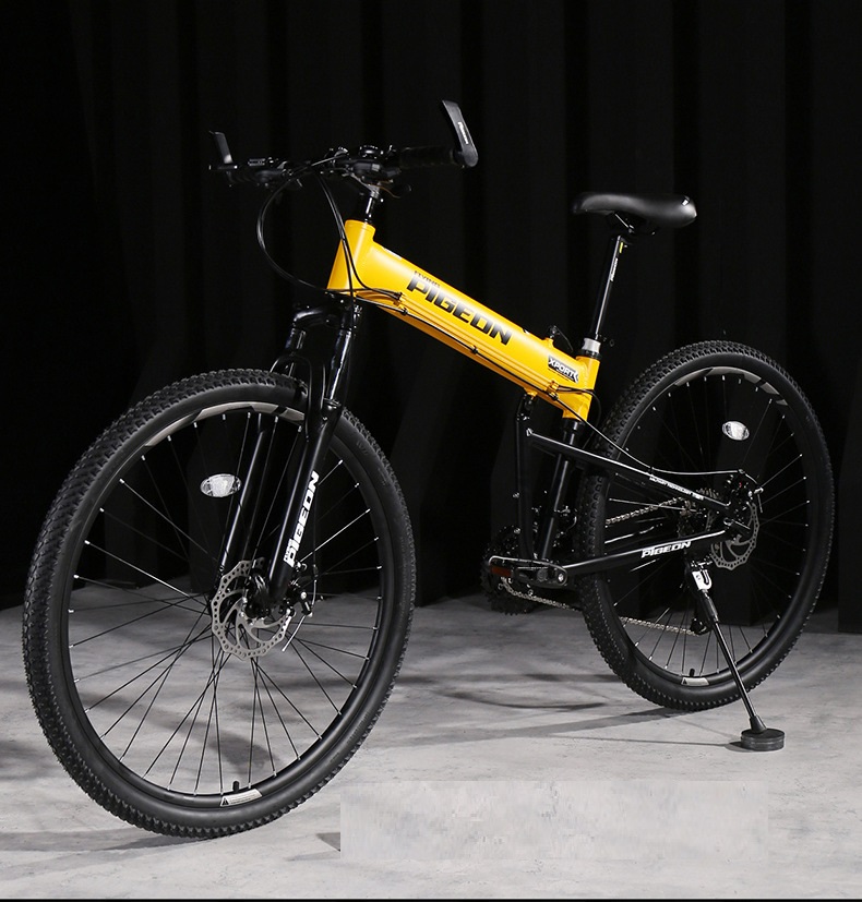 Hand Brake Ultra LightWeight Portable Foldable Mountain Hike Bike Aluminum Alloy Adult College Students Speed Bicycle