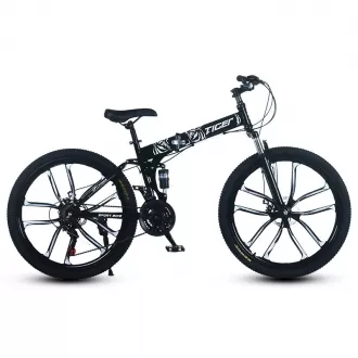 Color Options Front Rear Shock Absorption Mountain Bike 26 Inch Bicycle 21 Speed Foldable Integrated Wheel Race Bike