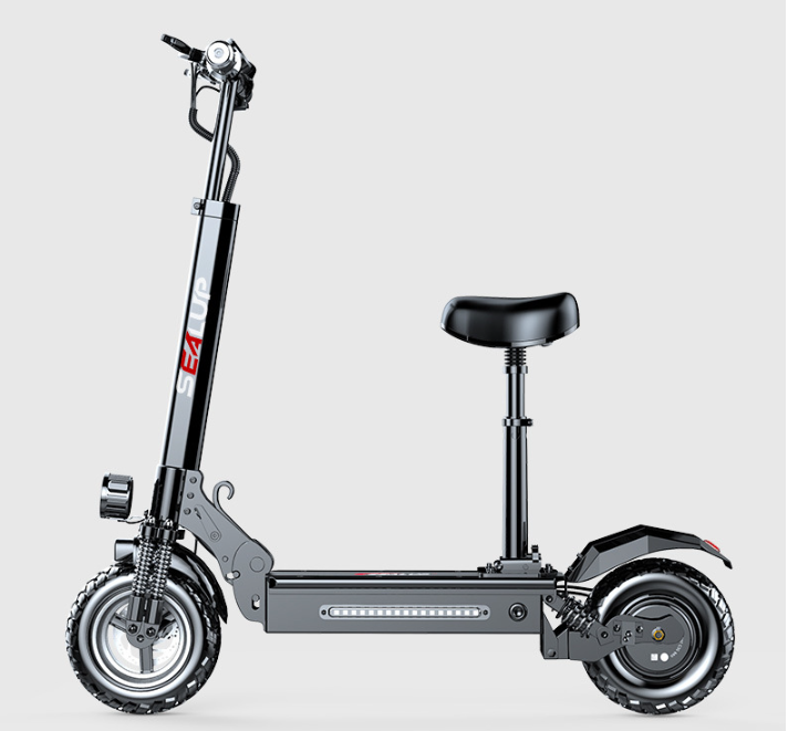 Fat Tires Pedelec Electric Adult Scooter With Range of 120KM High Power Disassemble and Foldable Scooter With Large Capacity Lithium Battery