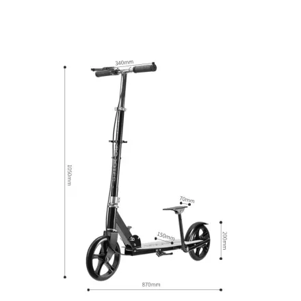 Children Scooter For Teenagers Adults Two Wheel Foldable City Campus Kick Scooter With HandBrake