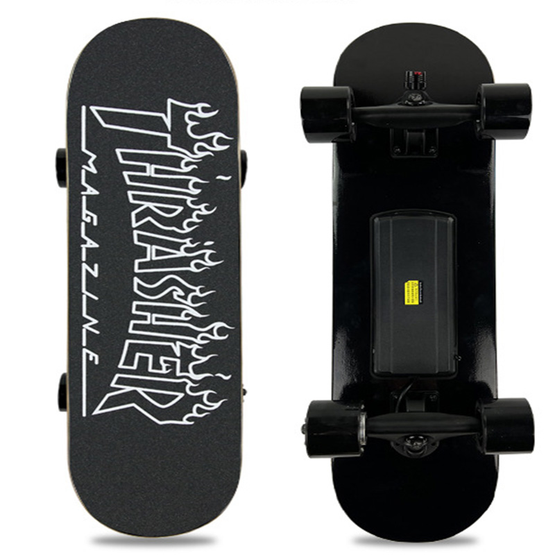 Hot Sale Mini Size City Wireless Off Road Adult Electric Skateboard Four Wheel Remote Control Double Climb Dual Drive Walking Tool Skateboard Beginner With Removable Battery