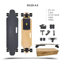 Four Wheel Dual Drive All Terrain Off Road Electric Skateboard Four Wheel Suspension Shock Absorb High Speed Adult Wireless Remote Control Electric Vehicle Skateboard