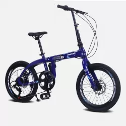 Magnesium Alloy Foldable Bicycle 20 Inch Variable Speed Leisure Student Adult Bike