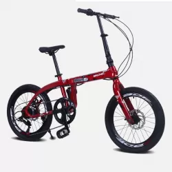 Magnesium Alloy Foldable Bicycle 20 Inch Variable Speed Leisure Student Adult Bike