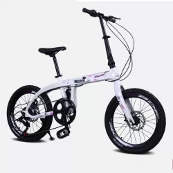 Magnesium Alloy Foldable Bicycle 20 Inch Variable Speed Leisure Student Adult Bike