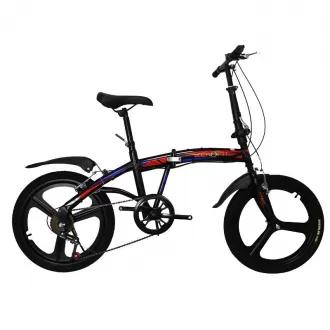 OEM Customized Foldable 20 Inch Gear Bike LOGO Magnesium Alloy Integrated Wheel Bicycle