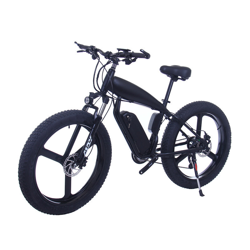 26 Inch Magnesium Alloy Electric Snow Mountain Bike Beach Electric Power Assist Bicycle With Integrated Wheel