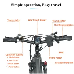 Electric Snow Mountain City Bike Beach Electric Power Assist Bicycle With Integrated Wheel Fat Tire Ebike With Removable Battery