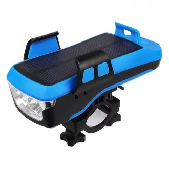 With Mountain Bike Mobile Phone Holder Bicycle With Solar Charging Headlight Safety Warning Light Mobile Phone Holder With Horn Light