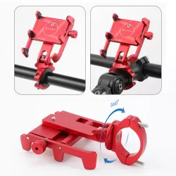 Cross Border Bicycle Mountain Bike Electric Takeaway Navigation Anti Shock Cycling Equipment Mobile Phone Holder