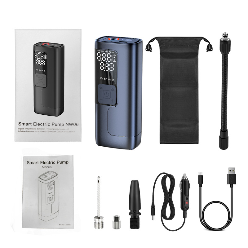 New Multifunctional Portable Vehicle Air Pump SUV Car Motorcycle Bicycle Electric Wireless Air Pump Inflator