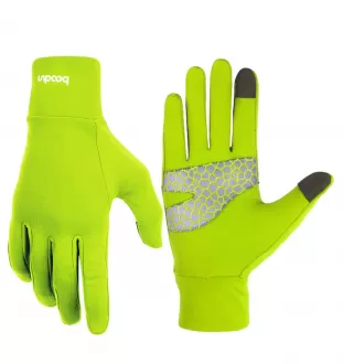 Outdoor Running Football Training Full Finger Non Slip Fine Fleece Warm Touch Screen Thin Autumn Sports Gloves
