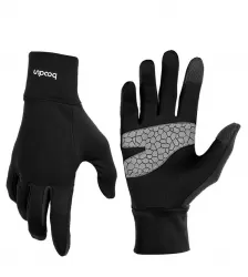 Outdoor Running Football Training Full Finger Non Slip Fine Fleece Warm Touch Screen Thin Autumn Sports Gloves