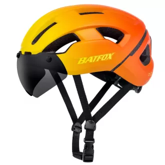 City Bicycle Helmet Helmet Mountain Bike One Piece Cycling Helmet With Warning Light Safety
