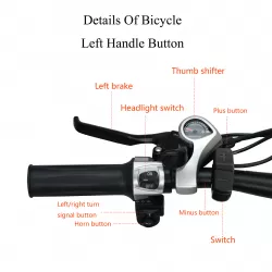 Fat Tire Cycling Ebike Adult Speed Off Road Power Assist Bicycle Outdoor Electric Mountain Bike With Double Disc Brake