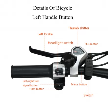 Fat Tire Cycling Ebike Adult Speed Off Road Power Assist Bicycle Outdoor Electric Mountain Bike With Double Disc Brake