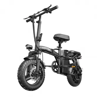 Power Assist Walking Shock Absorb Driving 48V Foldable Electric Bicycles Vehicles With Battery