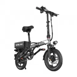 Power Assist Walking Shock Absorb Driving 48V Foldable Electric Bicycles Vehicles With Battery