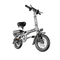 Power Assist Walking Shock Absorb Driving 48V Foldable Electric Bicycles Vehicles With Battery