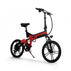 Foreign Trade Shock Absorbing Mountain Hike Power Assist Folding Electric Vehicle 20 Inch Bicycle With Integrated Wheel Hidden Battery