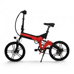 Foreign Trade Shock Absorbing Mountain Hike Power Assist Folding Electric Vehicle 20 Inch Bicycle With Integrated Wheel Hidden Battery