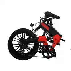 Foreign Trade Shock Absorbing Mountain Hike Power Assist Folding Electric Vehicle 20 Inch Bicycle With Integrated Wheel Hidden Battery