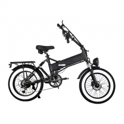 Easy Folding Mechanism Shock Absorbing Mountain Hike Power Assist Folding Electric Vehicle 20 Inch Bicycle With Integrated Wheel Hidden Battery