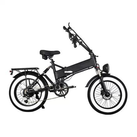 Easy Folding Mechanism Shock Absorbing Mountain Hike Power Assist Folding Electric Vehicle 20 Inch Bicycle With Integrated Wheel Hidden Battery
