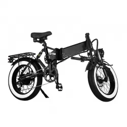 Easy Folding Mechanism Shock Absorbing Mountain Hike Power Assist Folding Electric Vehicle 20 Inch Bicycle With Integrated Wheel Hidden Battery
