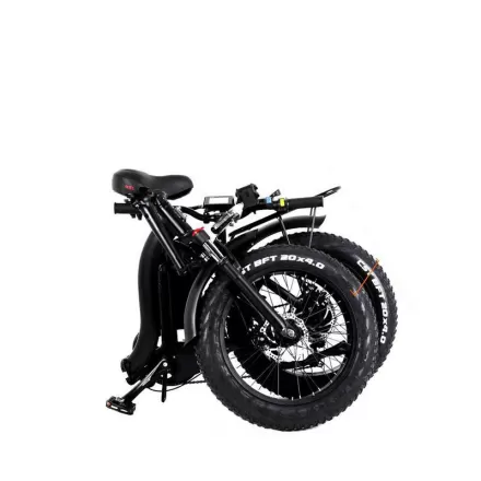 Extra Smooth Stable Ride Easy Folding Mechanism Shock Absorbing Mountain Hike Power Assist Folding Electric Vehicle 20 Inch Bicycle With Integrated Wheel Hidden Battery