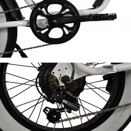 Durable Pedelec Electric Bicycle with Hydraulic Disc Brake Retro Snow Off Road Electric Bike Power Assist Mountain Bike