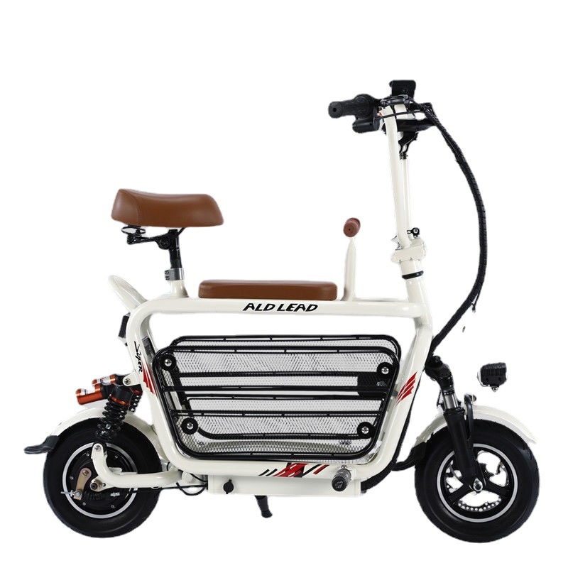 Mini Adult Lightweight Foldable Two Wheel Electric Scooter With Big Basket