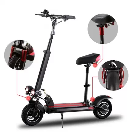 800W Direct Sales Fast Delivery Adult Foldable Electric Scooter With Seat