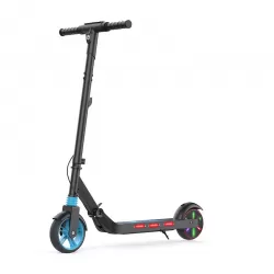 Children Foldable Electric Scooter Multifunctional With Bluetooth Music Colorful Lights Front Shock Absorption Digital Instrument
