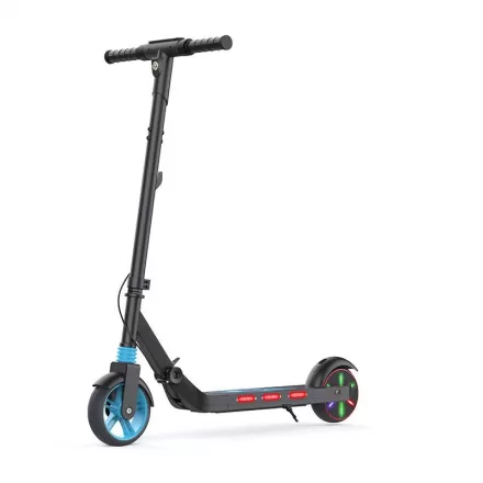 Children Foldable Electric Scooter Multifunctional With Bluetooth Music Colorful Lights Front Shock Absorption Digital Instrument