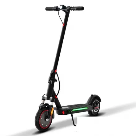 Light Easy Foldable Electric Scooter For Driving Vehicle Upgraded With Front Shock Absorber Colored Lights Both Sides