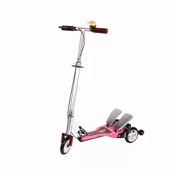 New Children Scooter Double Wing Pedal Foldable Scooter Three Wheel Kick Scooter