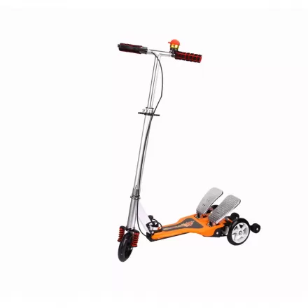 New Children Scooter Double Wing Pedal Foldable Scooter Three Wheel Kick Scooter